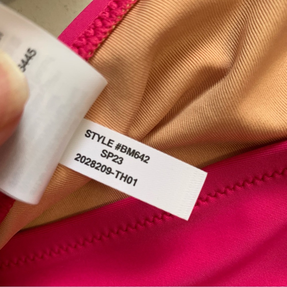 J Crew Pink High-Rise Bikini Bottom Size XS NWT Radiant Fuchsia Swimwear - Picture 11 of 15